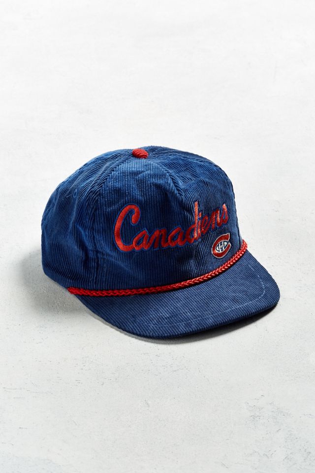 Vintage Montreal Canadiens Corduroy Snapback Hat | Urban
