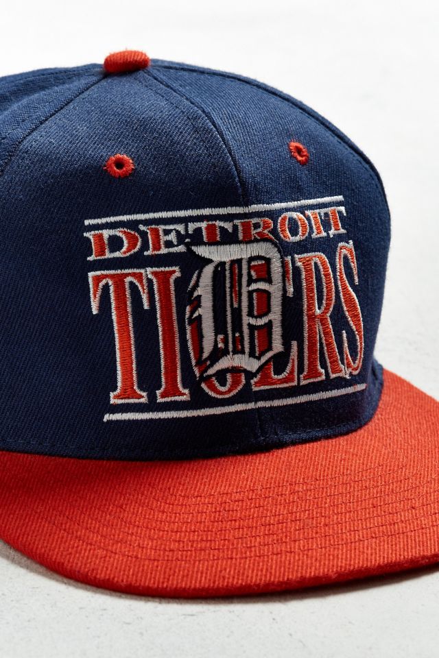 Vintage 80s Detroit Tigers McDonald's Giveaway Snapback Hat Cap Orange D  Away