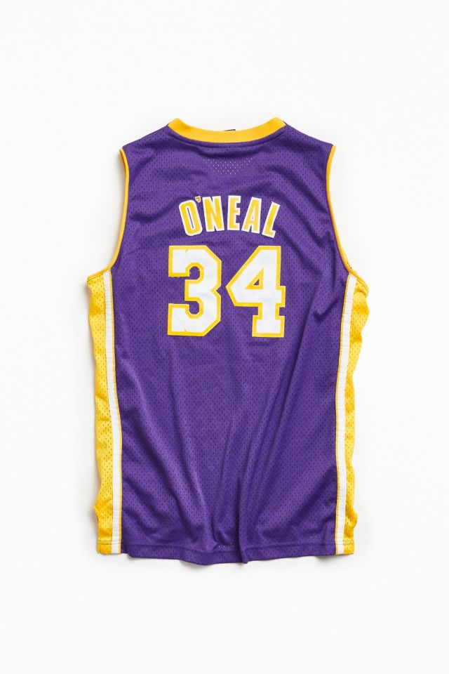 Maillot de basketball vintage de Shaquille O'Neal des Lakers de Los Angeles de la NBA #1