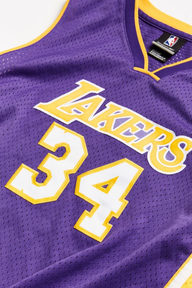 Maillot de basketball vintage de Shaquille O'Neal des Lakers de Los Angeles de la NBA #3