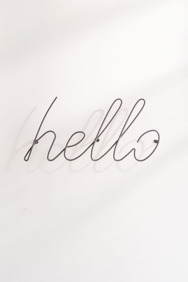 Hello Wall Hook #1
