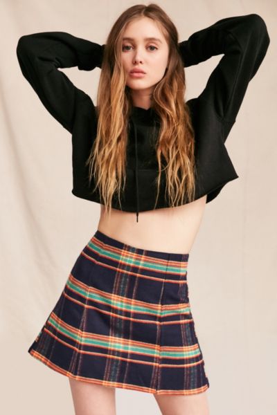 Urban Renewal Remade A Line Plaid Skirt