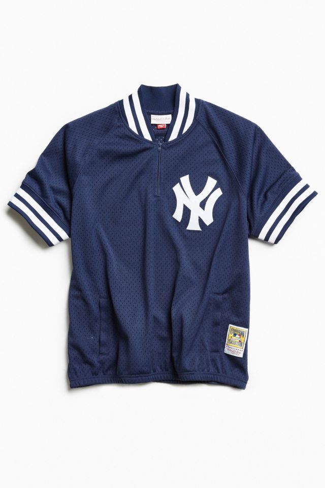 Mitchell & Ness Authentic New York Yankees 1988 BP 1/4 Zip Jersey