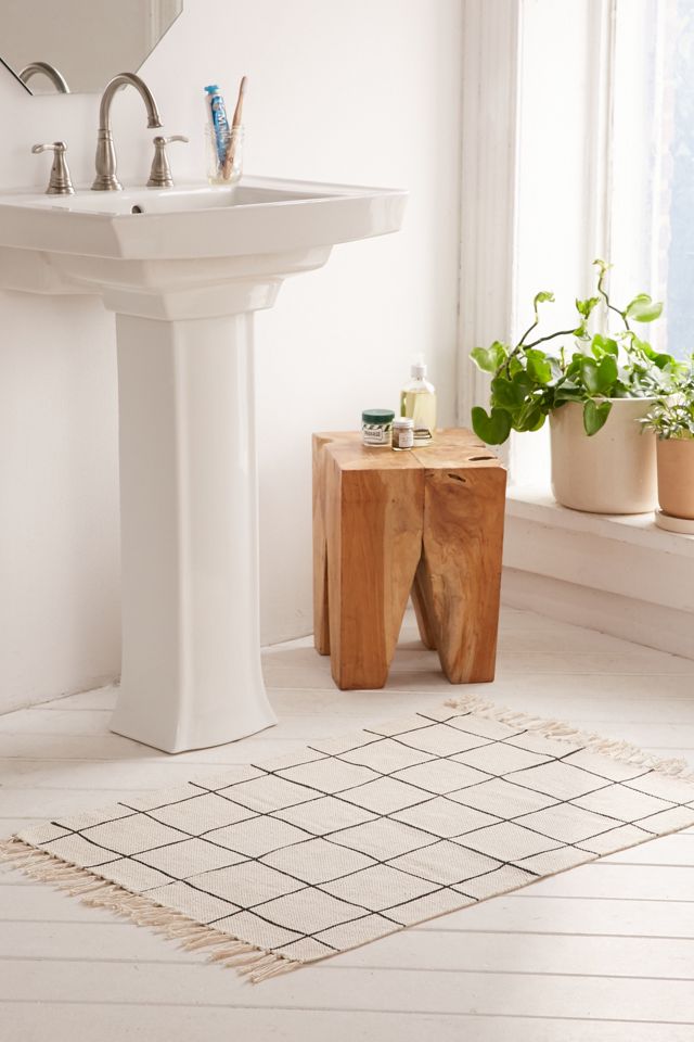 Wonky Grid Printed Rug #5
