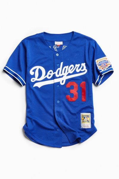 Mitchell & Ness Men's Los Angeles Dodgers Authentic Full-Zip BP