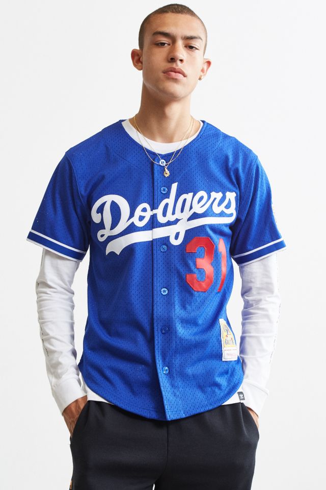 Mitchell & Ness MLB Los Angeles Dodgers Button Front Jersey