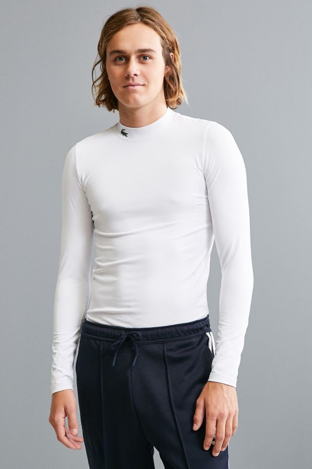 Lacoste Golf Mock Neck Long Sleeve Tee | Urban Outfitters