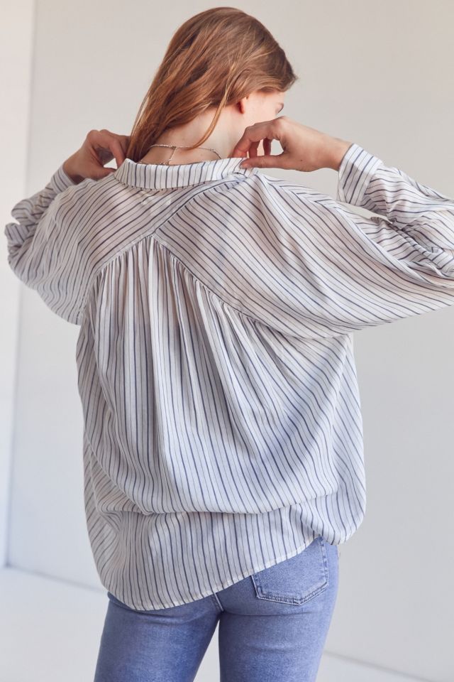 Silence + Noise Charlie Striped Button-Down Shirt #2