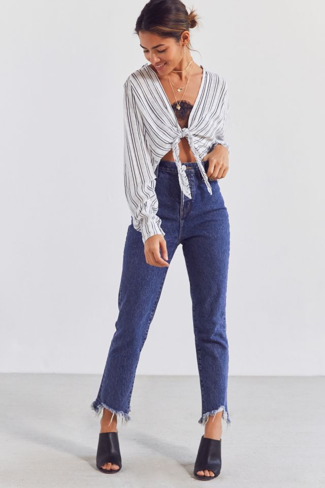 BDG Courtney Tie-Front Open Blouse #2