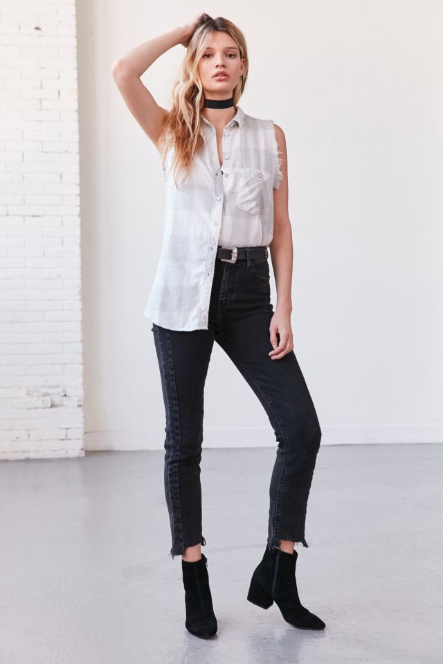 BDG Re-Worked Sleeveless Flannel Shirt #1