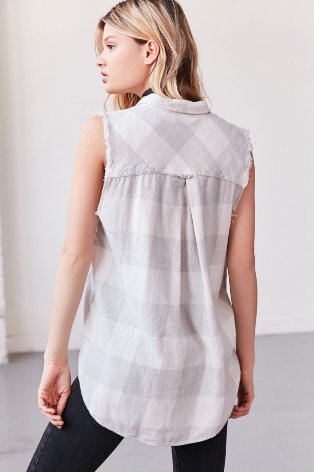 BDG Re-Worked Sleeveless Flannel Shirt #3