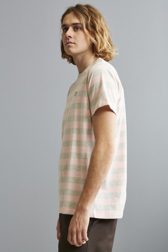 Lazy Oaf Grey Pink Stripe Tee #2