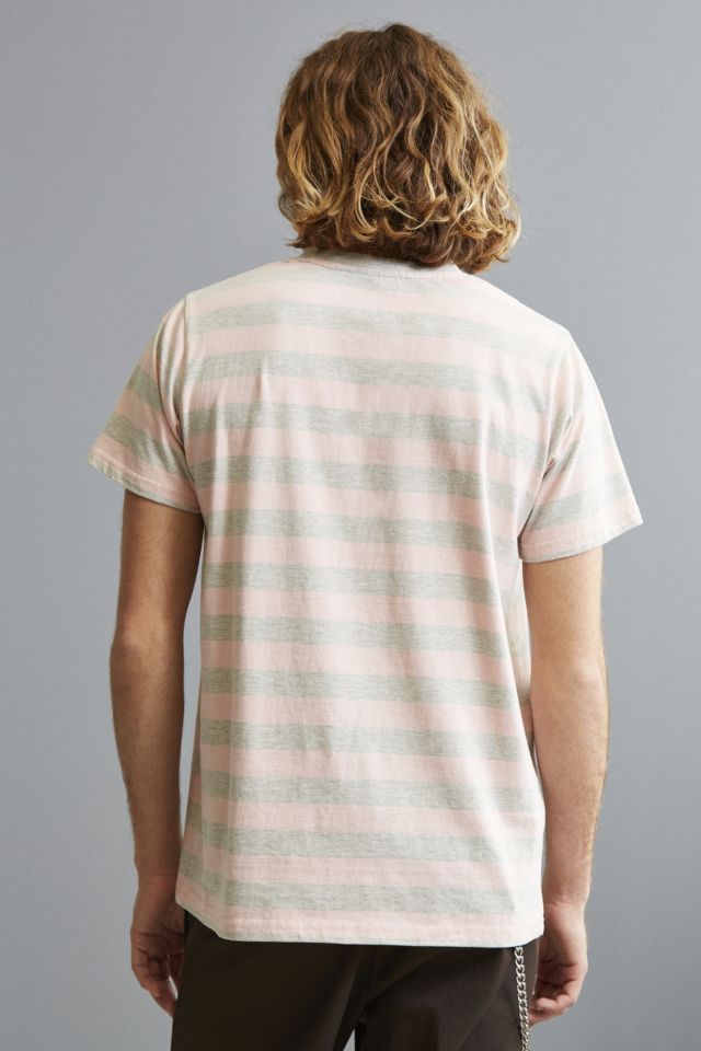 Lazy Oaf Grey Pink Stripe Tee #4