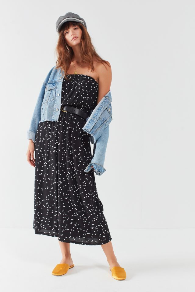 Silence + Noise Jackson Strapless Polka Dot Jumpsuit #3