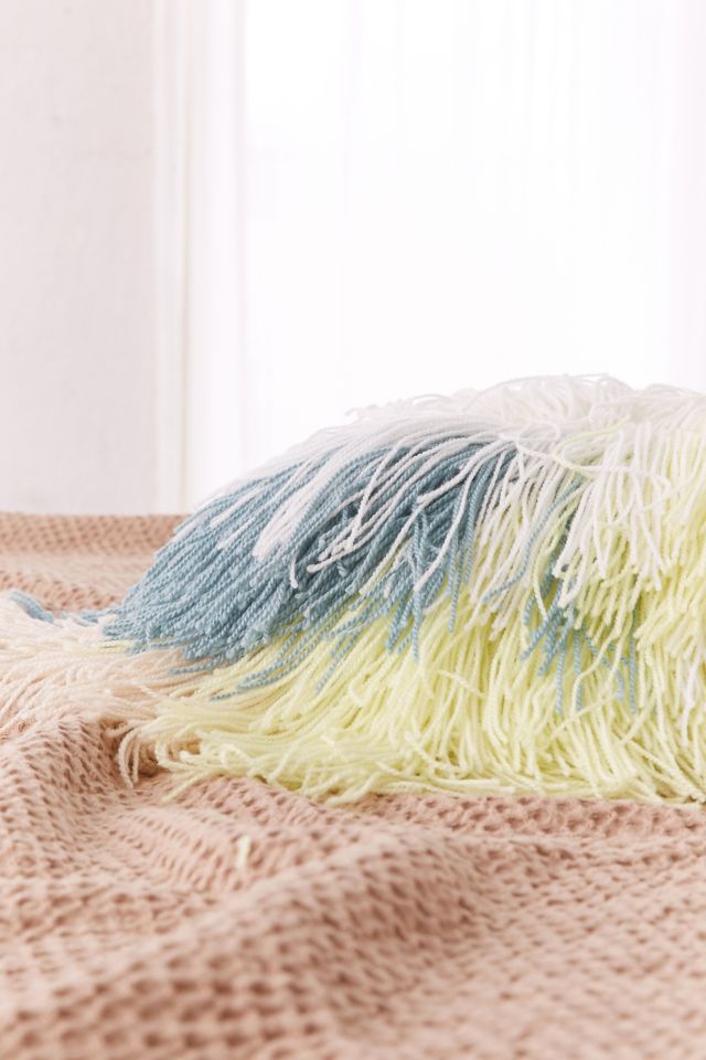 Round Shaggy Pastel Pillow #2