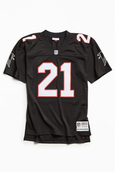 Youth Mitchell & Ness Deion Sanders Platinum Atlanta Falcons NFL 100  Retired Player Legacy Jersey