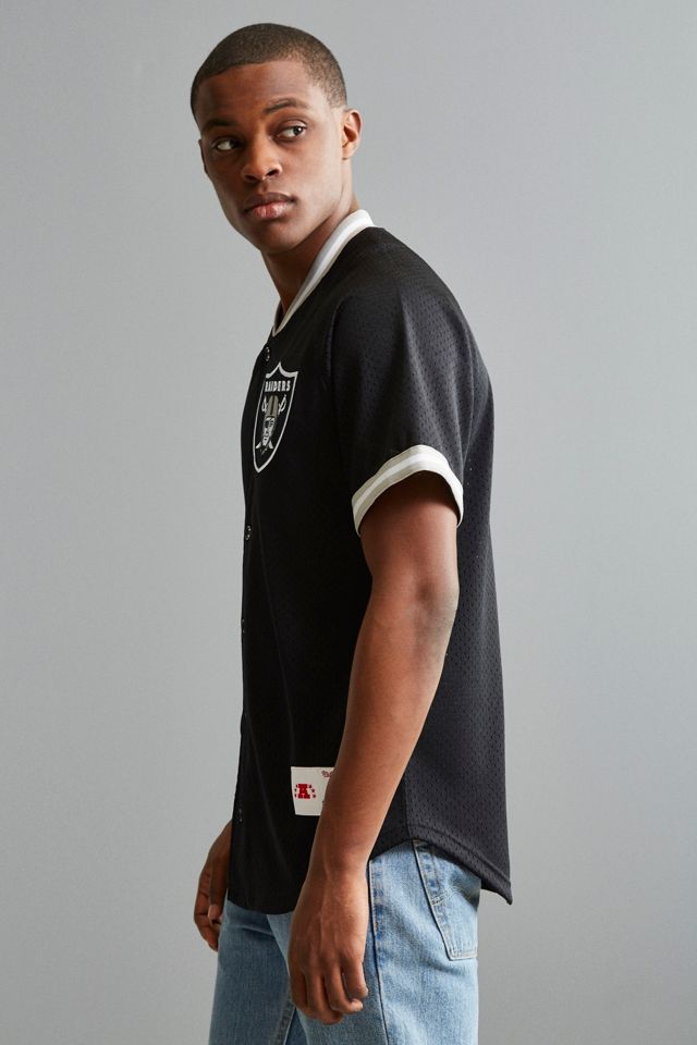 Mitchell & Ness NFL Oakland Raiders Pro Mesh Button Front Jersey