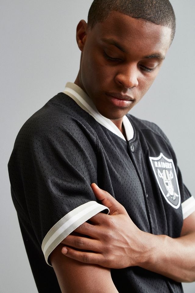Mitchell & Ness NFL Oakland Raiders Pro Mesh Button Front Jersey