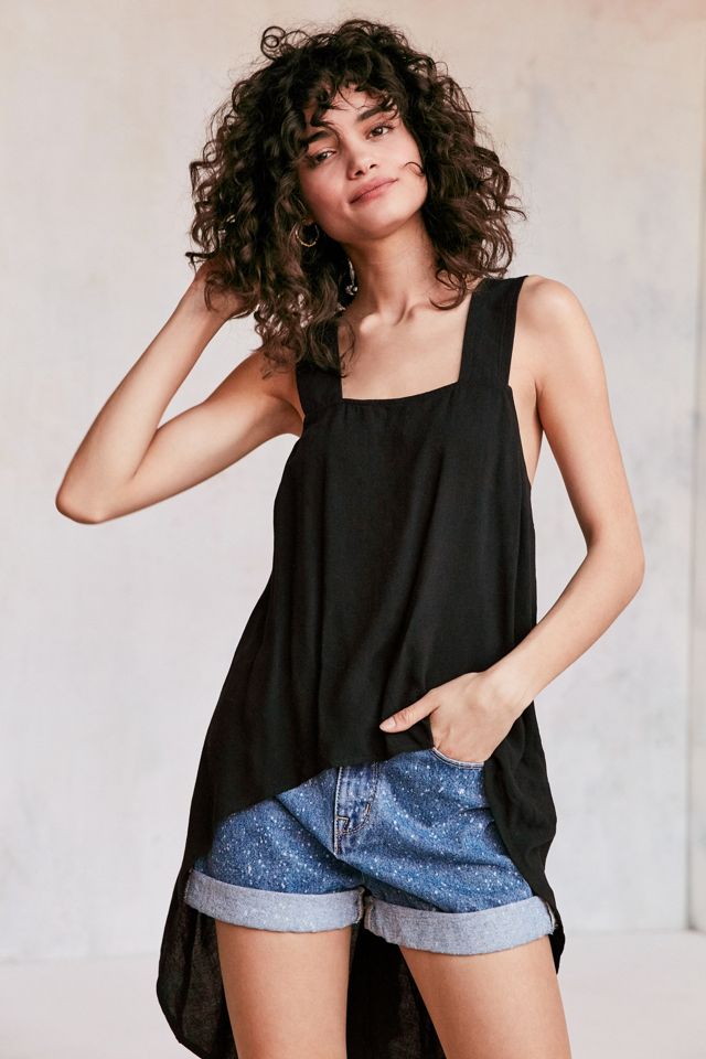 Silence + Noise Apron Open Cross-Back Blouse | Urban Outfitters Canada