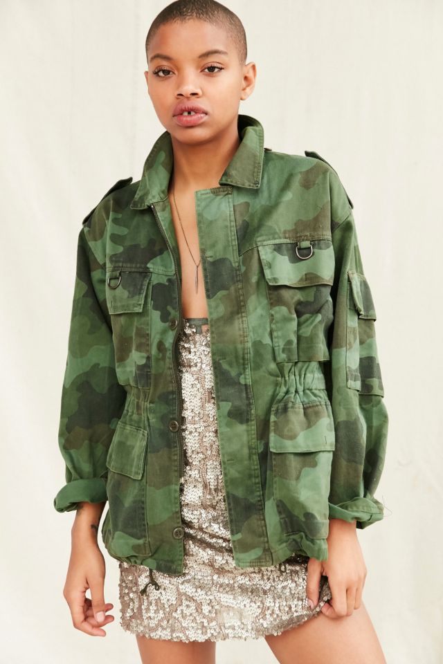 Camo field jacket womens best sale