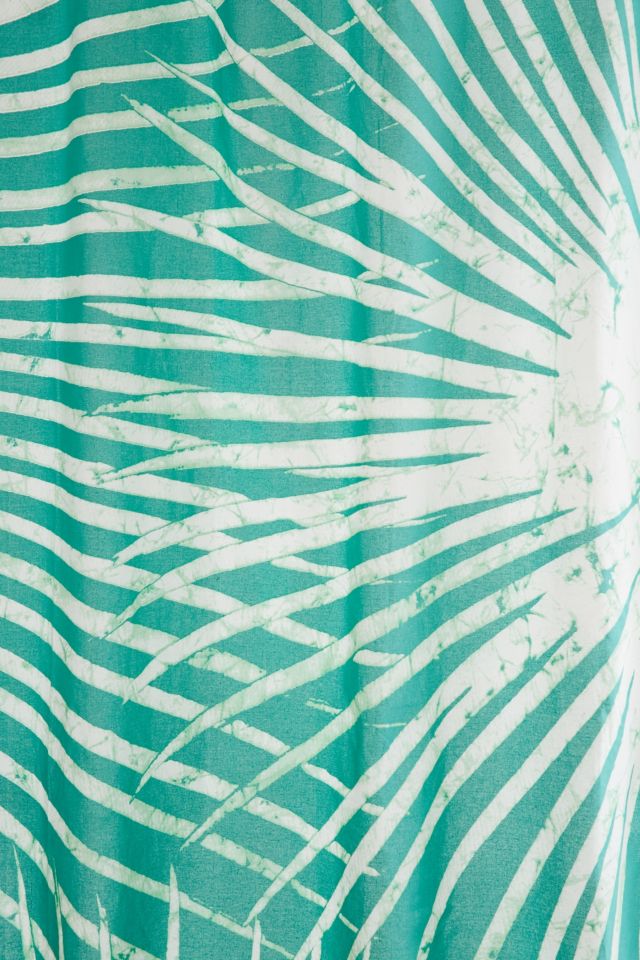Batik Palm Print Shower Curtain #2