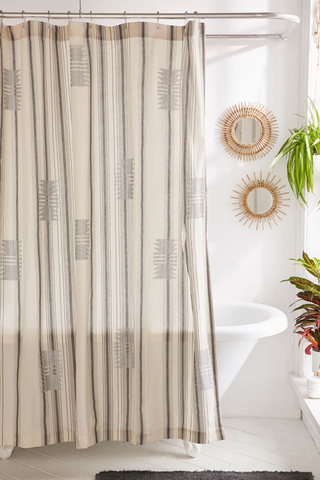 Imari YarnDyed Shower Curtain Urban Outfitters