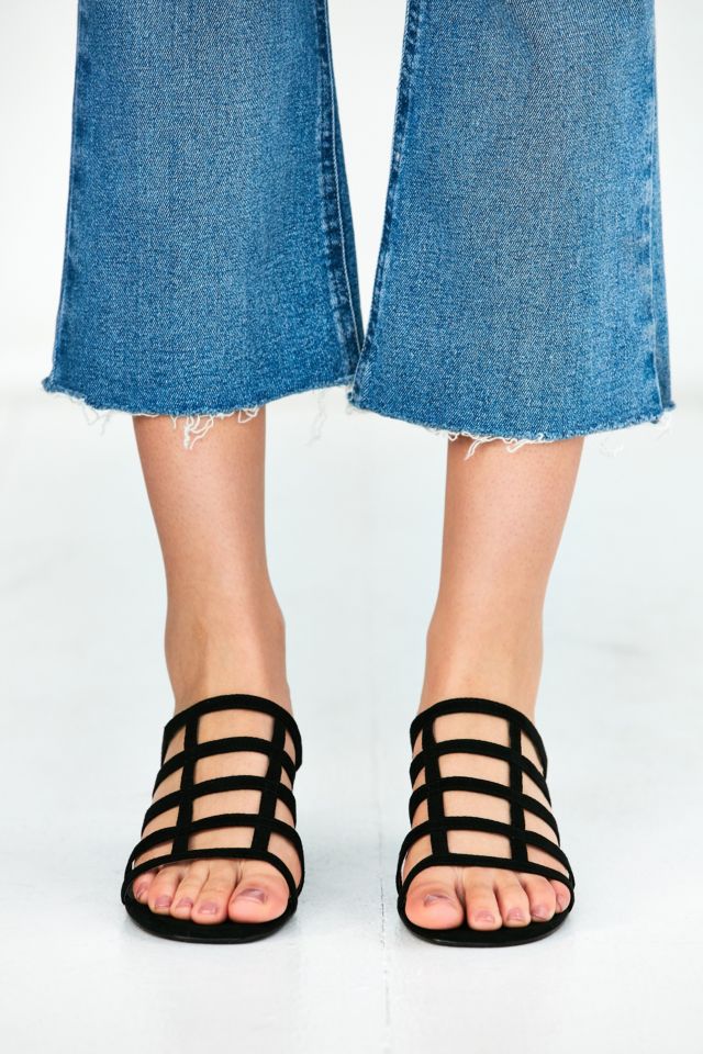 Faux Suede Lattice Mule #3