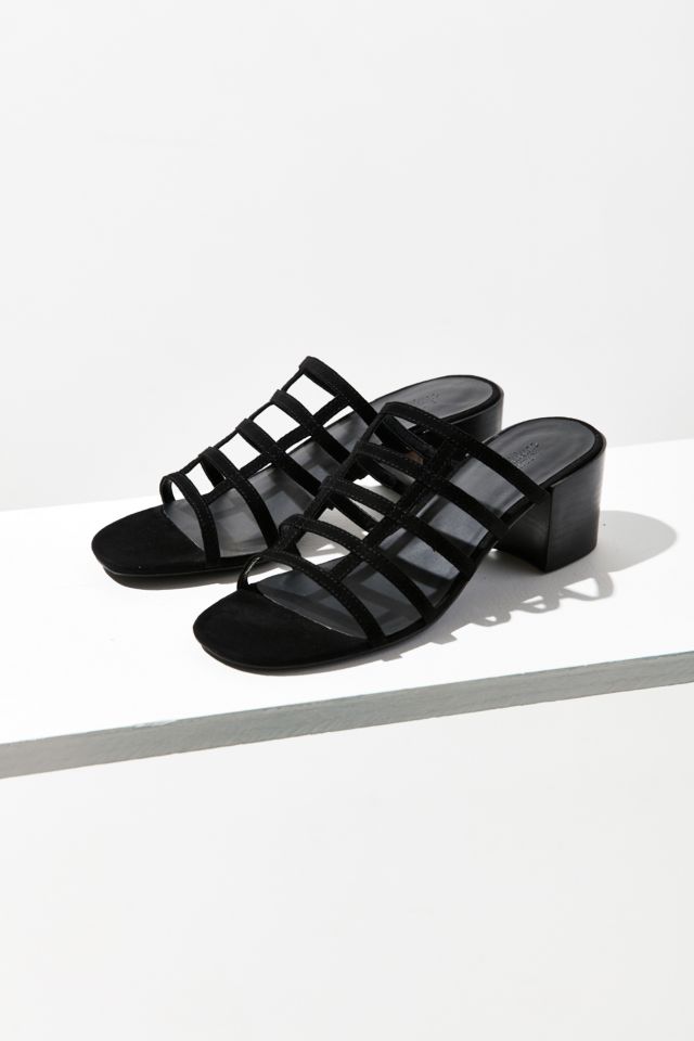 Faux Suede Lattice Mule #4