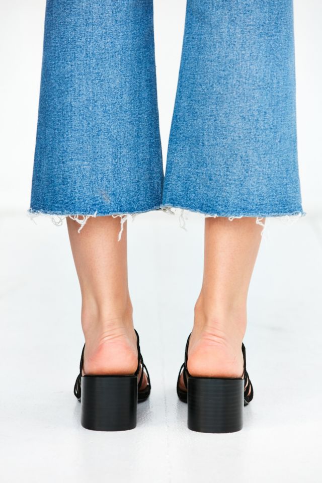 Faux Suede Lattice Mule #5