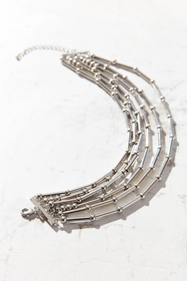 Geo Statement Choker Necklace #2