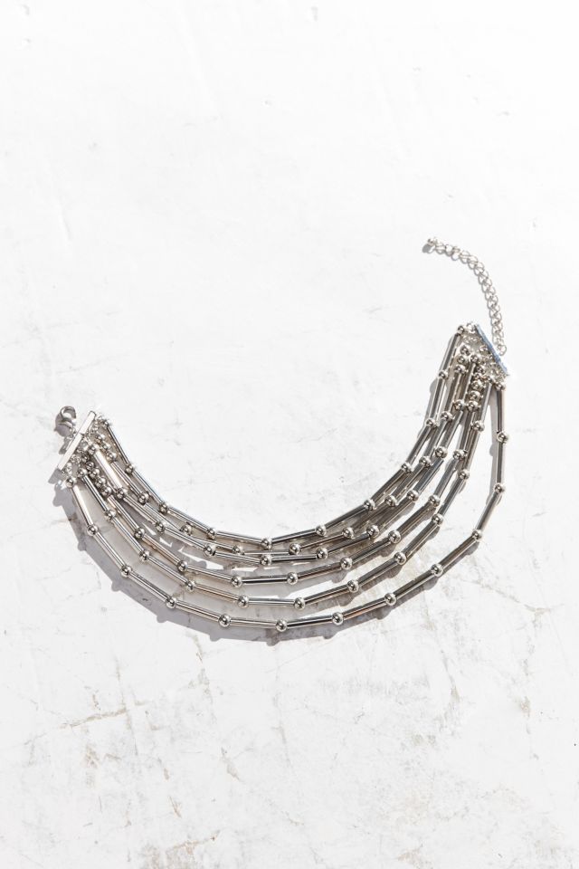 Geo Statement Choker Necklace #3