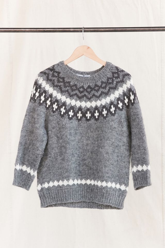 Vintage Nordic Grey Sweater | Urban Outfitters