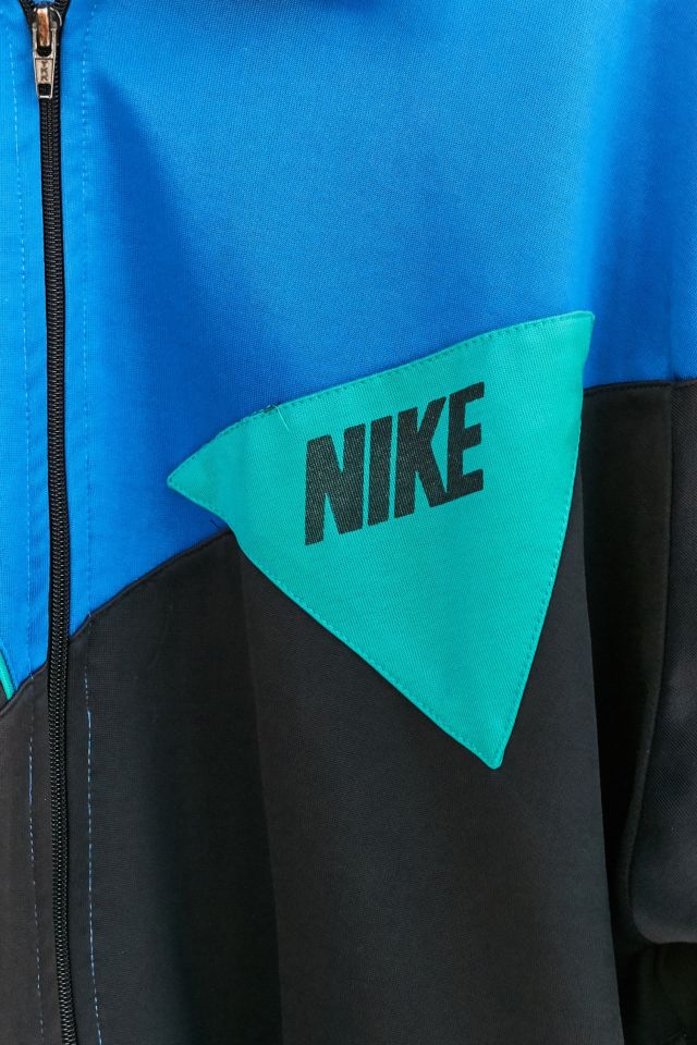 Vintage Nike Blue Color Block Track Jacket #3