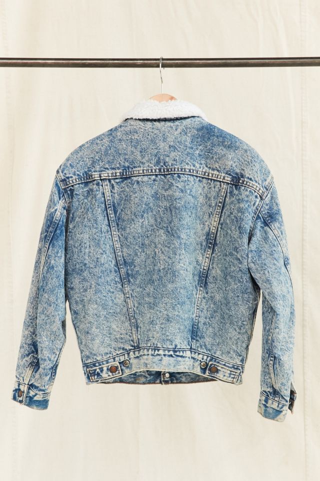 Vintage Levi's Acid Wash Sherpa Jacket | Urban Outfitters