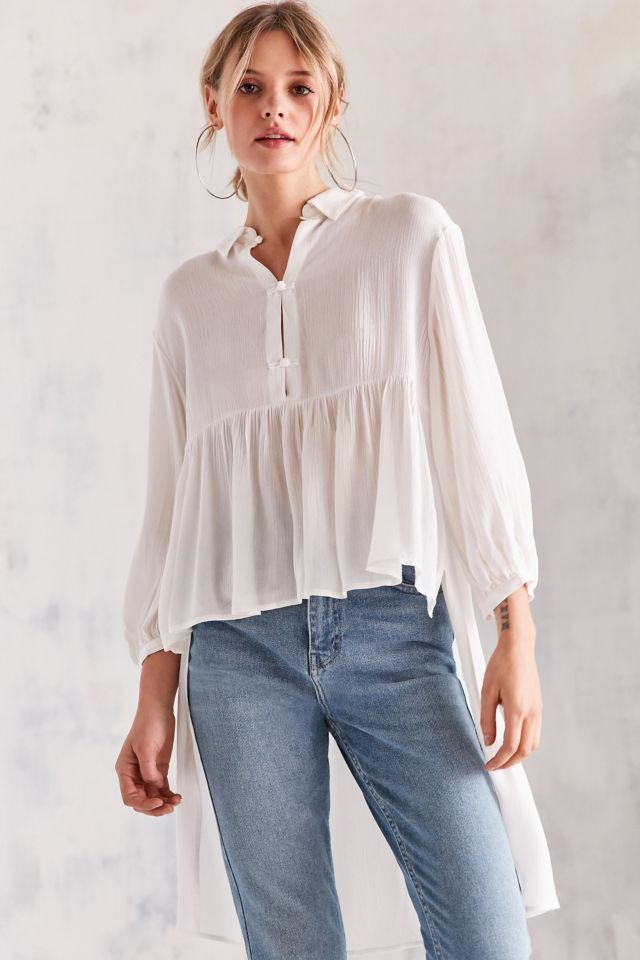 High low peplum outlet shirt