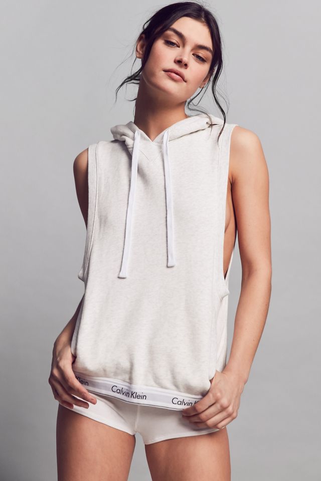 Calvin Klein Sleeveless Hoodie Sweatshirt