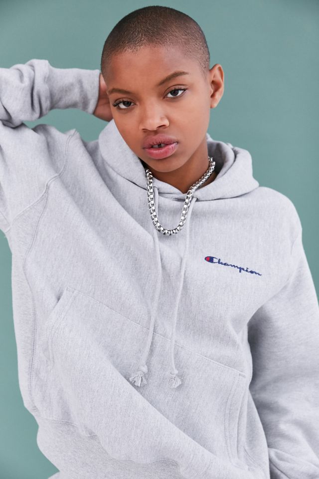 samfund gå på pension Far Champion + UO Mini Logo Hoodie Sweatshirt | Urban Outfitters