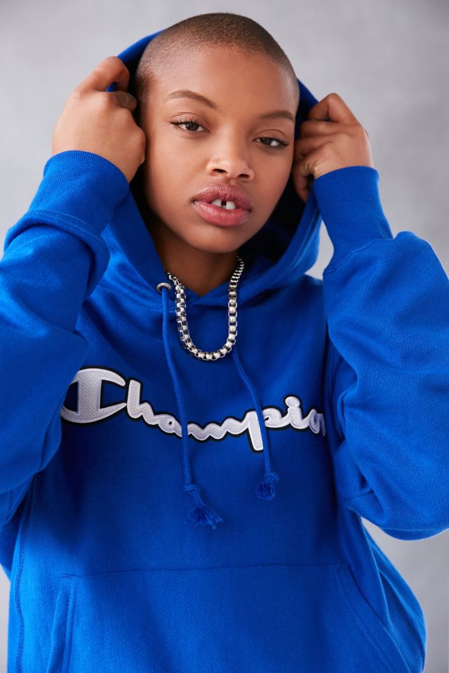 Urban outfitters blue champion 2024 hoodie