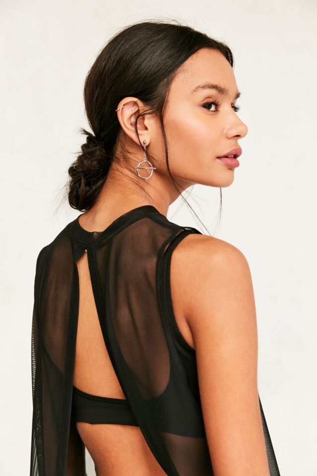 Silence + Noise Britney Longline Mesh Tank Top #2