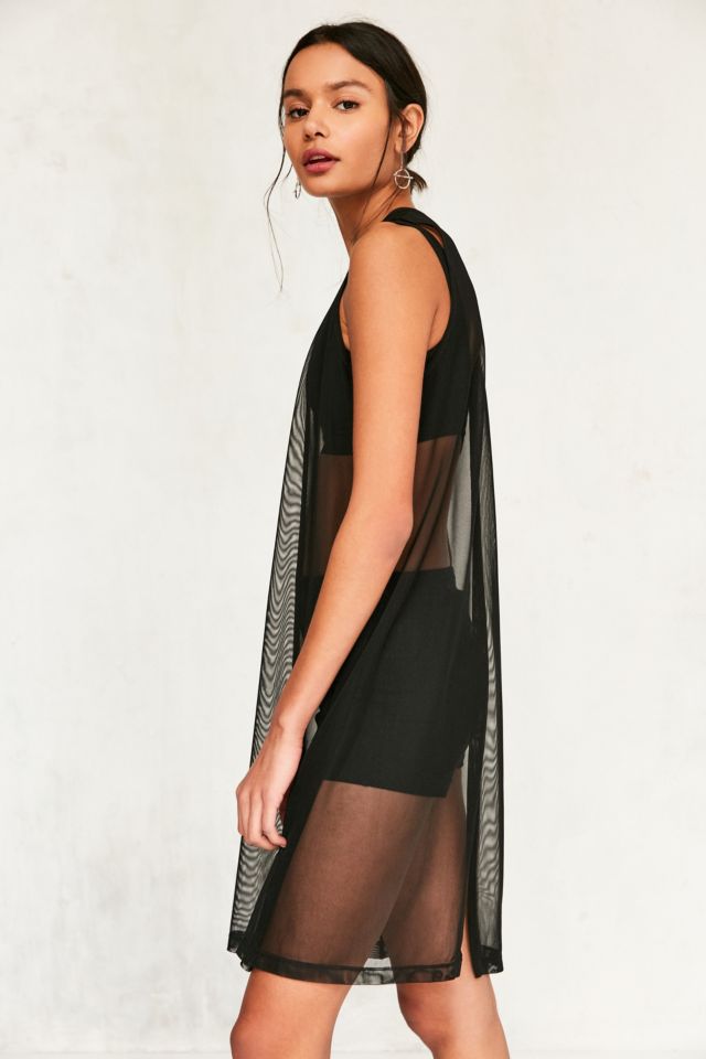 Silence + Noise Britney Longline Mesh Tank Top #3