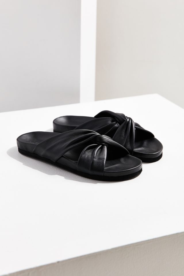 Sandales à enfiler en cuir souple torsadé #3