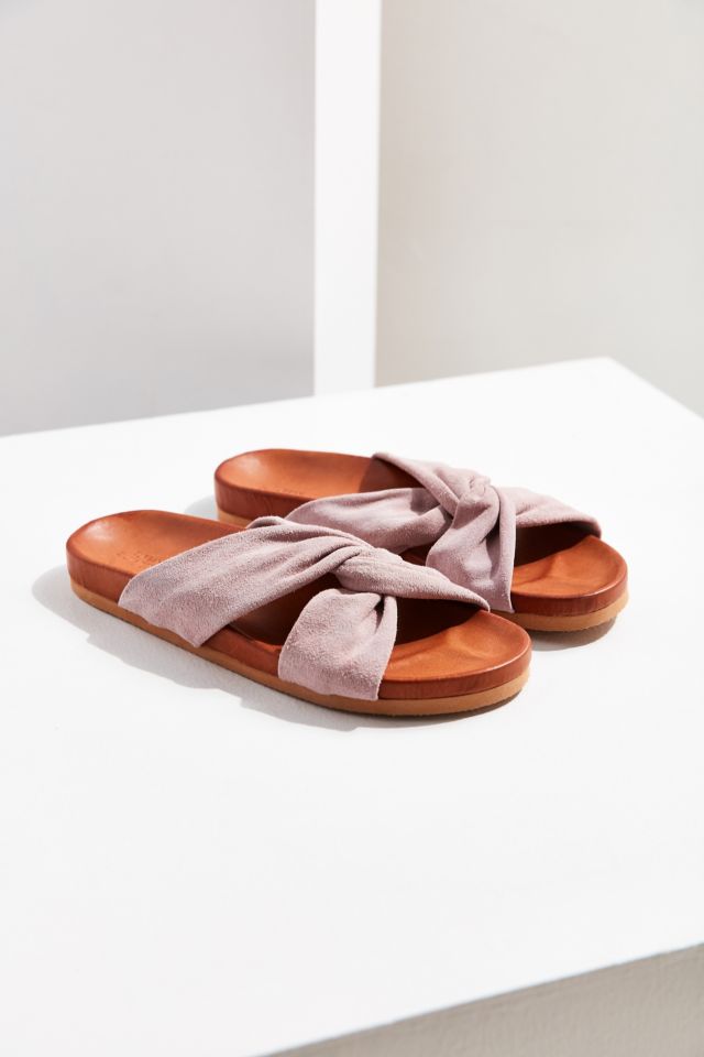 Supple Suede Twist Slide #4