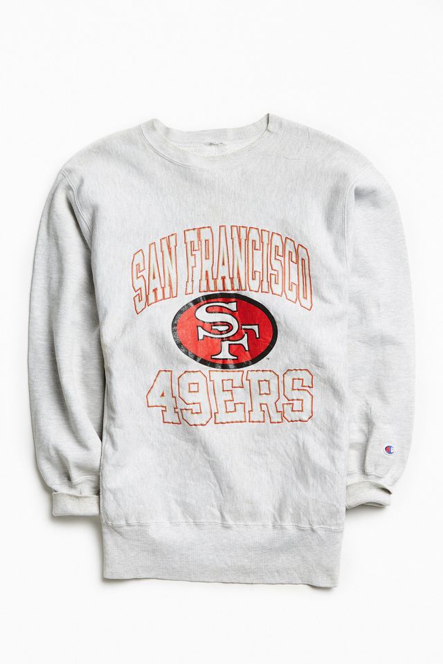 Vintage Champion San Francisco 49ers Crew Neck Sweatshirt Urban Outfitters