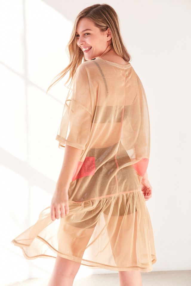Without Walls Zia Mesh Parachute Midi Dress #1