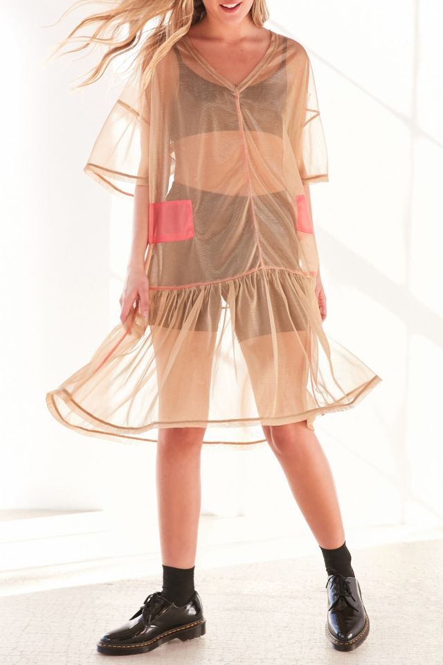 Without Walls Zia Mesh Parachute Midi Dress #4