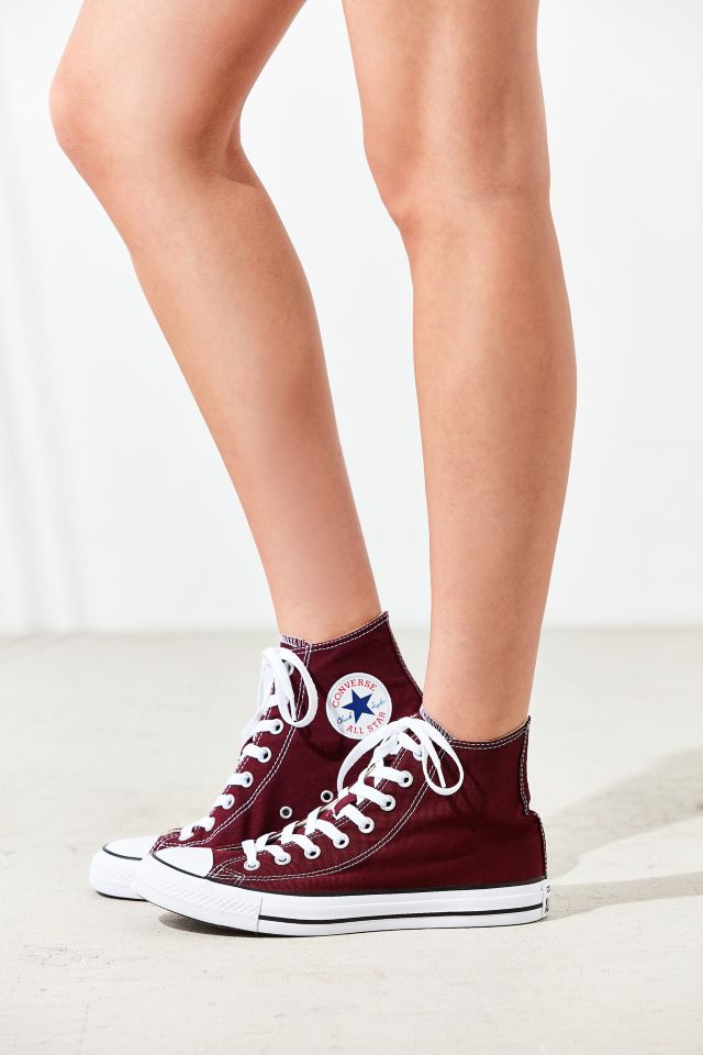 Converse high outlet maroon