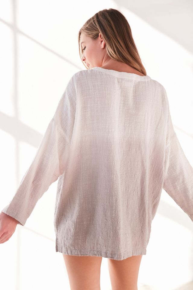 Silence + Noise Katrina Ombre Popover Blouse #2