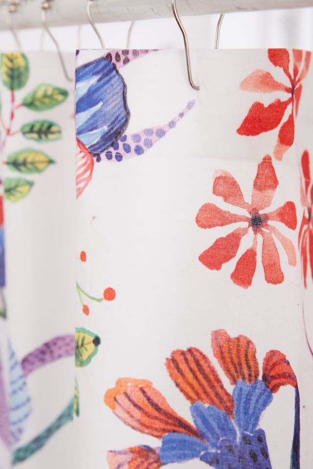 Whimsical Floral Shower Curtain #1