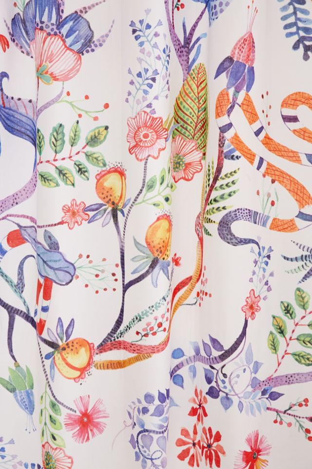 Whimsical Floral Shower Curtain #2