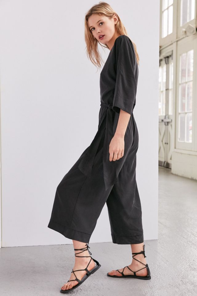 Silence + Noise Kimono Wrap Culotte Jumpsuit #5